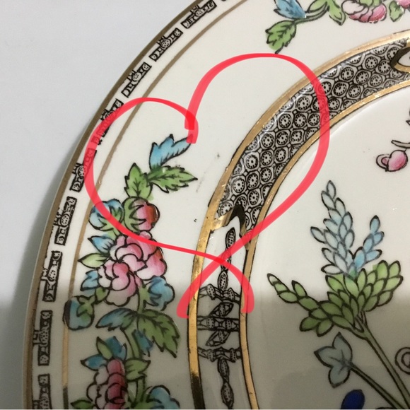 Vintage/Antique Alfred Meakin Ironstone Bengal Tree set of 4 cake plates - Picture 4 of 6